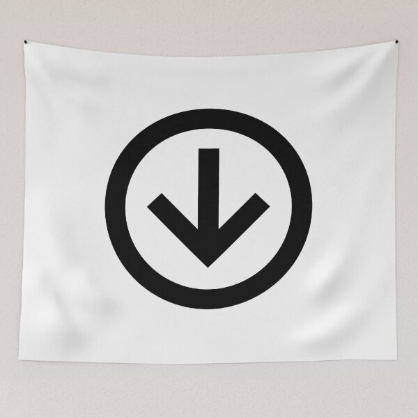 Item preview, MDI Arrow-Down-Circle-Outline designed and sold by GnarlyFurtardo.