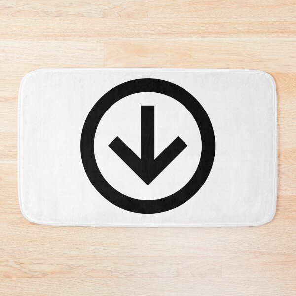 Item preview, MDI Arrow-Down-Circle-Outline designed and sold by GnarlyFurtardo.
