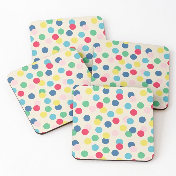 Item preview, Rainbow Colorful Polka Dots designed and sold by colortheoryshop.