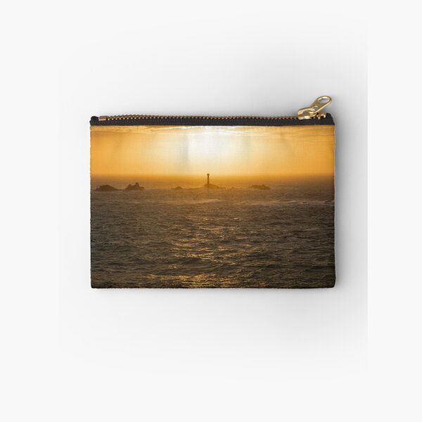 Item preview, Longships Lighthouse at sunset designed and sold by Ian Middleton.