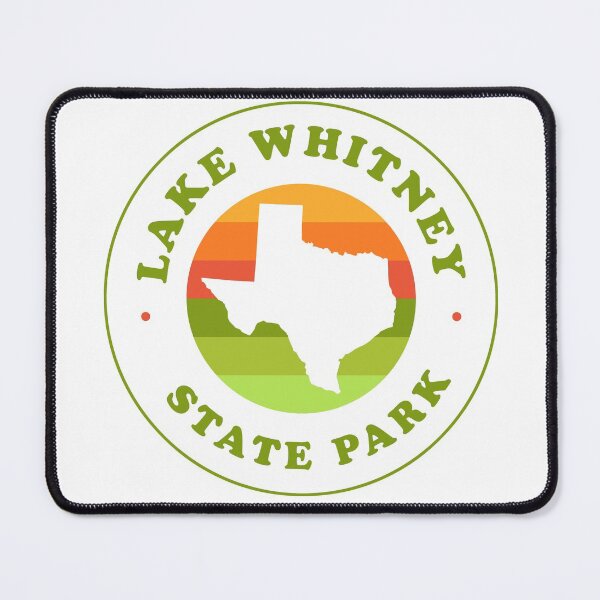 Item preview, Lake Whitney State Park Texas - TX Retro Map Badge designed and sold by palmettodigital.