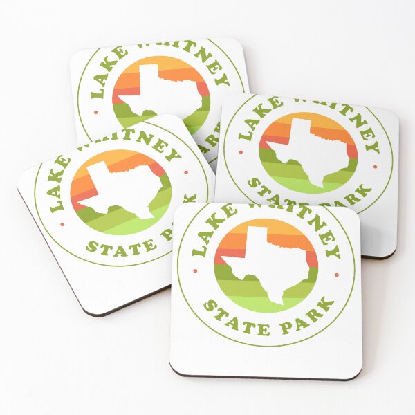 Item preview, Lake Whitney State Park Texas - TX Retro Map Badge designed and sold by palmettodigital.