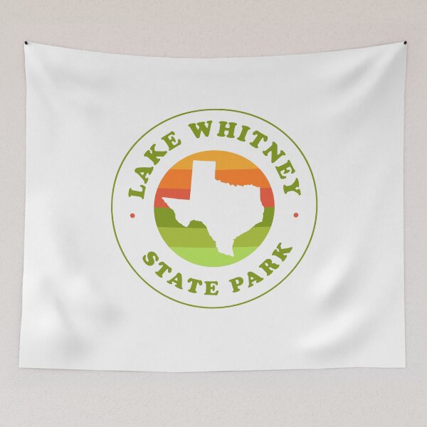 Item preview, Lake Whitney State Park Texas - TX Retro Map Badge designed and sold by palmettodigital.