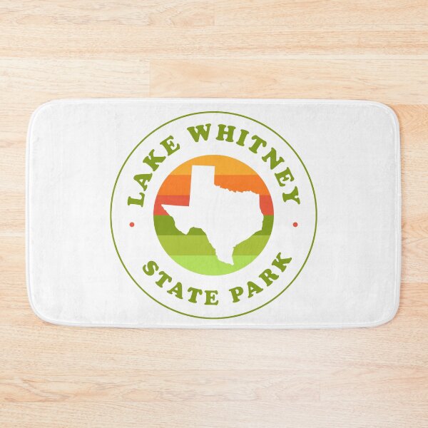 Item preview, Lake Whitney State Park Texas - TX Retro Map Badge designed and sold by palmettodigital.