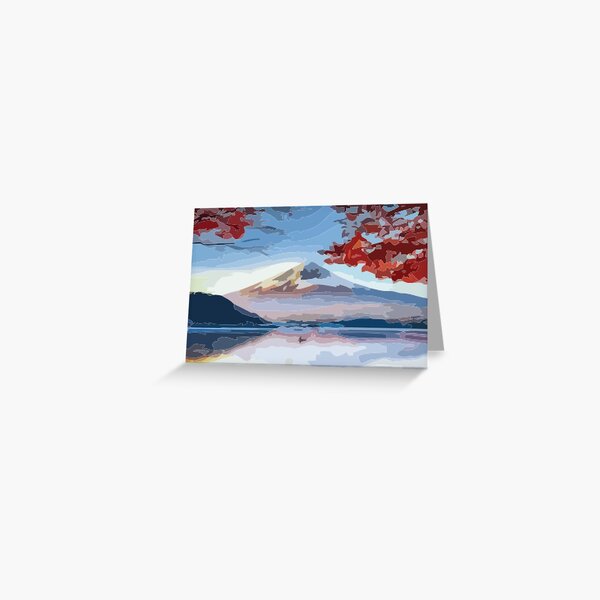 Item preview, Cherry Blossoms over Mt Fuji Digital Painting designed and sold by Positive Lad.