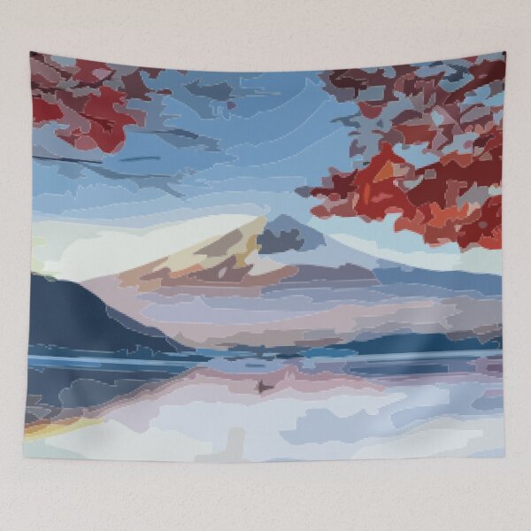 Item preview, Cherry Blossoms over Mt Fuji Digital Painting designed and sold by Positive Lad.