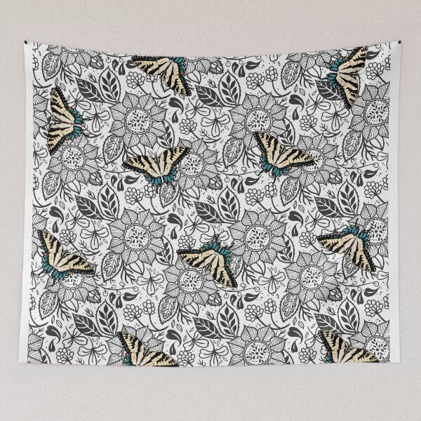 Item preview, Burst flowers and butterflies designed and sold by annaaires.