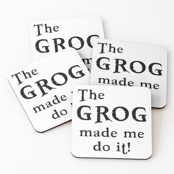 Item preview, The Grog Made Me Do It! designed and sold by PirateyStuffs.