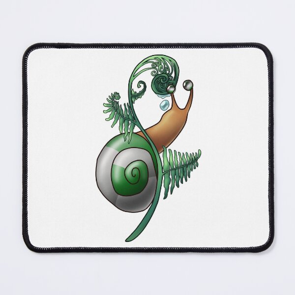 Item preview, Gray Aromantic Fern Pride Snail designed and sold by PrideSnails.