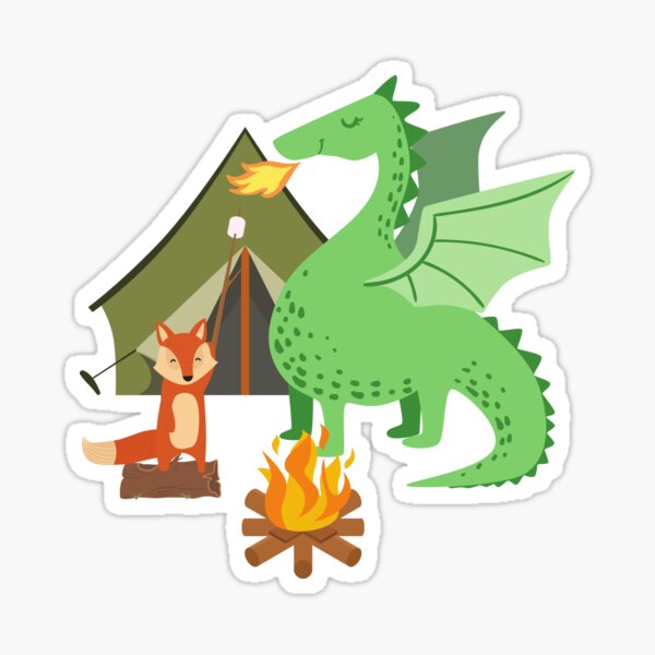 Item preview, Campfire with a dragon designed and sold by Aniteelondon.