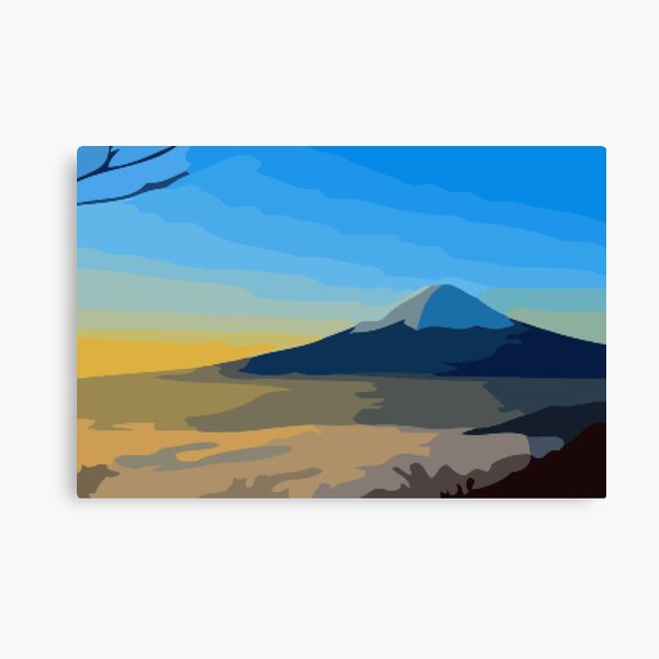 Item preview, Sunrise Over Mt Fuji Digital Painting designed and sold by Positive Lad.