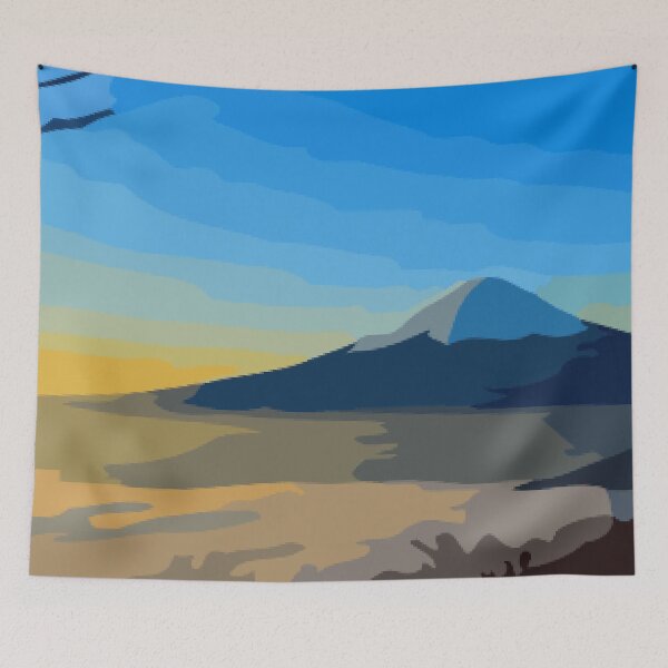 Item preview, Sunrise Over Mt Fuji Digital Painting designed and sold by Positive Lad.