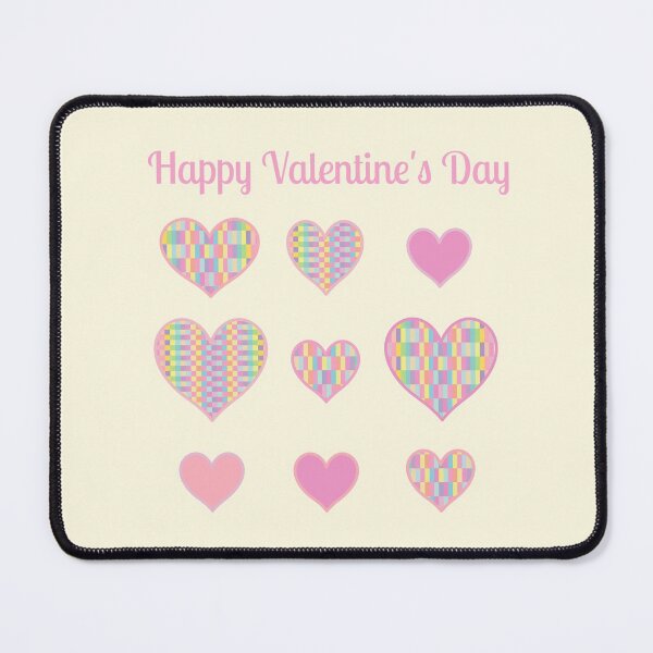 Item preview, Happy Valentine's Day: 9 Hearts with pastel pattern and colors designed and sold by greatnorris.