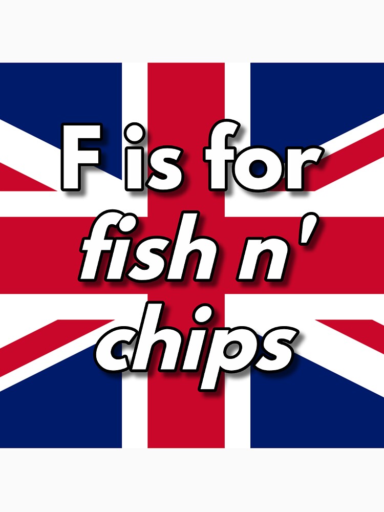 Thumbnail 7 of 7, Classic T-Shirt, F is for fish n' chips designed and sold by British-Culture.