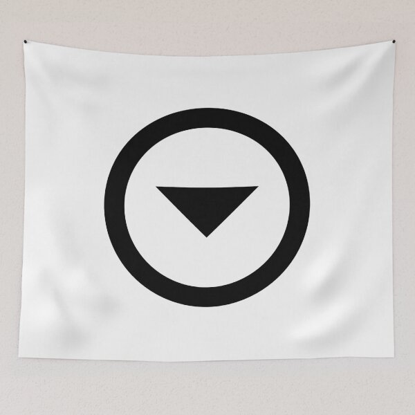 Item preview, MDI Arrow-Down-Drop-Circle-Outline designed and sold by GnarlyFurtardo.