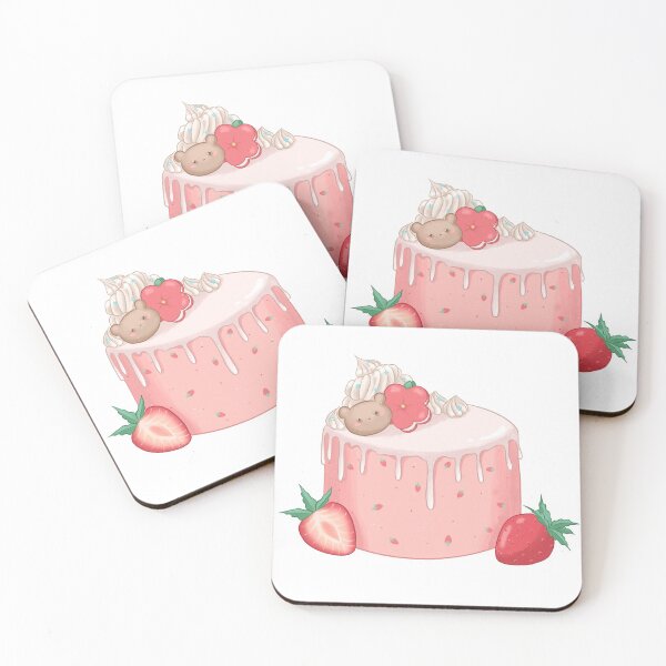 Item preview, Strawberry cake macaroon dessert designed and sold by SarahGamal.