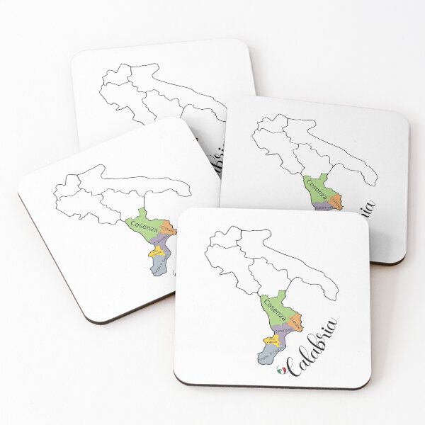 Item preview, Calabria Region Map - Provinces of Calabria Map  designed and sold by molamode.