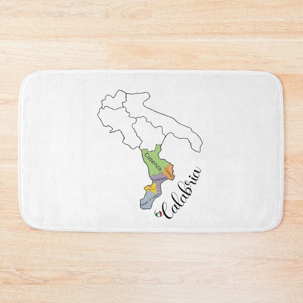 Item preview, Calabria Region Map - Provinces of Calabria Map  designed and sold by molamode.