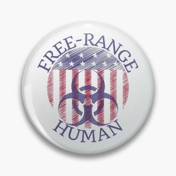 Item preview, Free-range human, American flag design designed and sold by Auntieck.