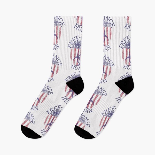 Item preview, Free-range human, American flag design designed and sold by Auntieck.