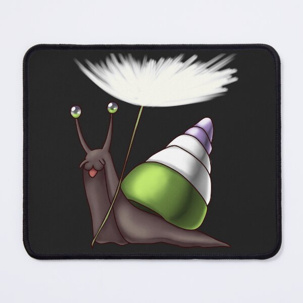Item preview, Genderqueer Pride Snail with Dandelion Seed designed and sold by PrideSnails.