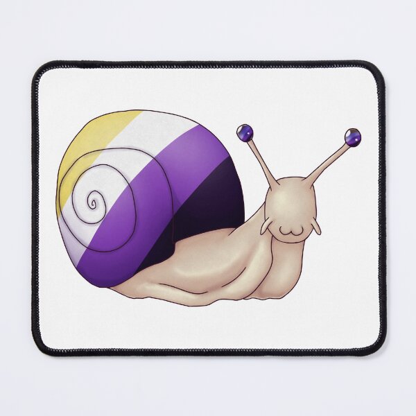 Item preview, Nonbinary Pride Snail designed and sold by PrideSnails.