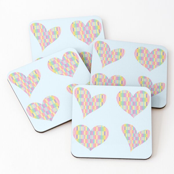 Item preview, Four hearts with pastel pattern for Valentine's Day designed and sold by greatnorris.