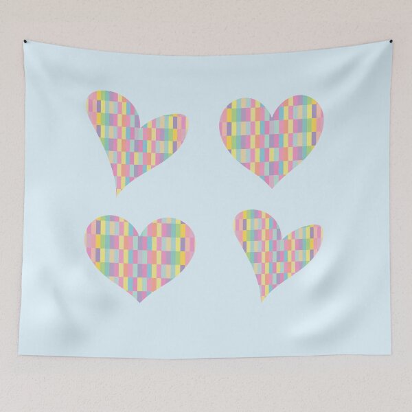 Item preview, Four hearts with pastel pattern for Valentine's Day designed and sold by greatnorris.