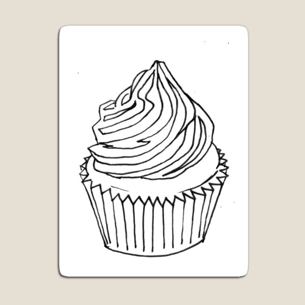 Item preview, Cupcake 2 Colouring Page designed and sold by RebeccaOsborne.