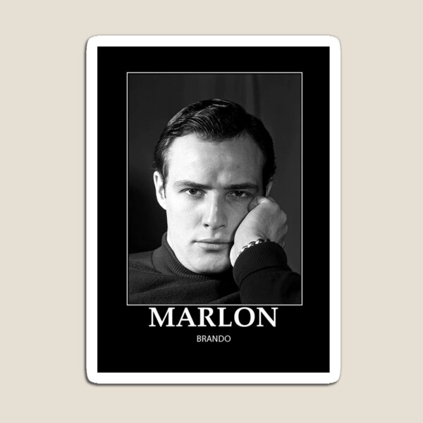 Vista previa del artículo con la obra «Marlon Brando - BW - D20», diseñado y vendido por DecoWords.