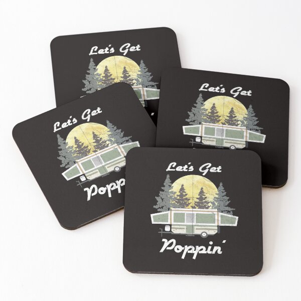 Item preview, Let's Get Poppin' Pop Up Camper Trailer, Tent Camping designed and sold by checkertonetees.