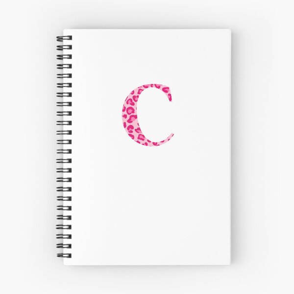 Item preview, C pink and magenta cheetah initial letter designed and sold by sollunadesigns.