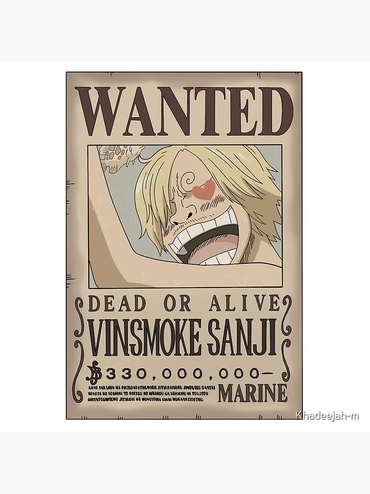 ONE PIECE WANTED: Dead or Alive Poster: Sanji ( Official Licensed ) – THE  NERD CAVE