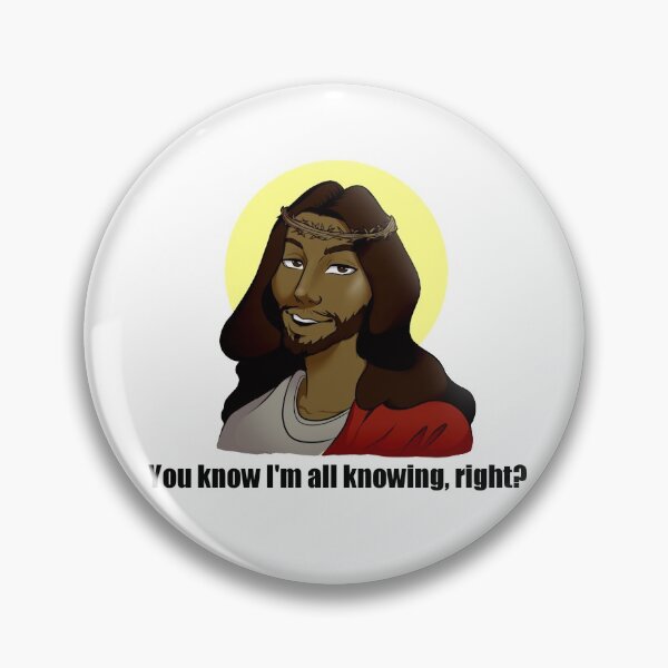 Item preview, Black Anime Jesus knows all. designed and sold by BoneheadRacoon.
