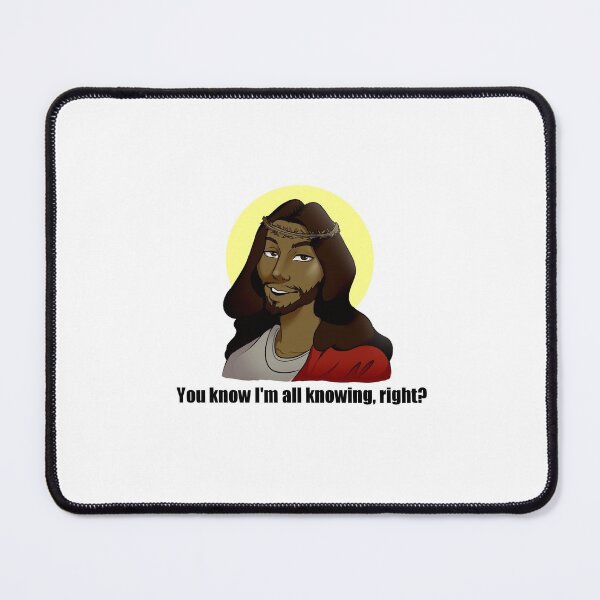 Item preview, Black Anime Jesus knows all. designed and sold by BoneheadRacoon.