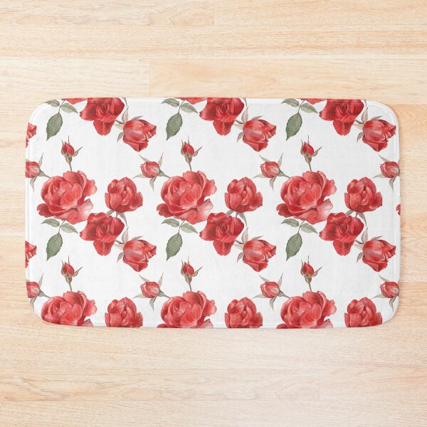 Item preview, Red roses (on white) designed and sold by Flowersforbear.
