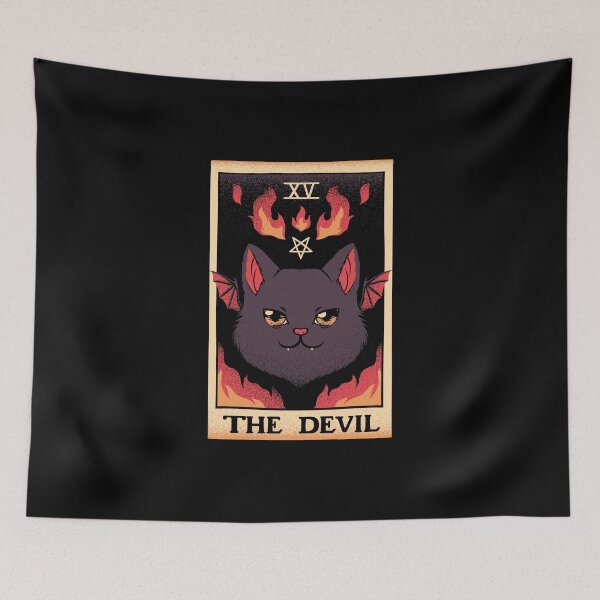 Item preview, The Devil Cat Tarot Card designed and sold by Tobe Fonseca®.
