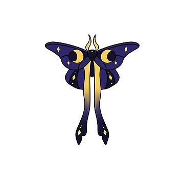 Artwork thumbnail, celestial moth by Riddlemepiss