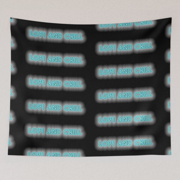 Item preview, Lofi and Chill neon designed and sold by miguelscanvas.