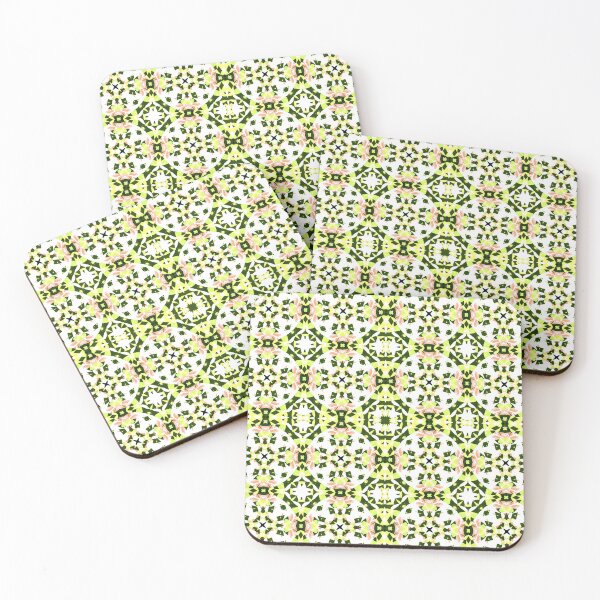 Item preview, Elegant Modern Winter Autumn Green Pink White Geometric Design Pattern  designed and sold by PatternPerfect.