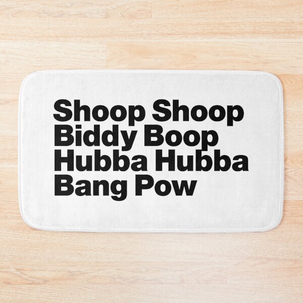 Item preview, Shoop Shoop Biddy Boop Hubba Hubba Bang Pow (black) designed and sold by dudethecreator.