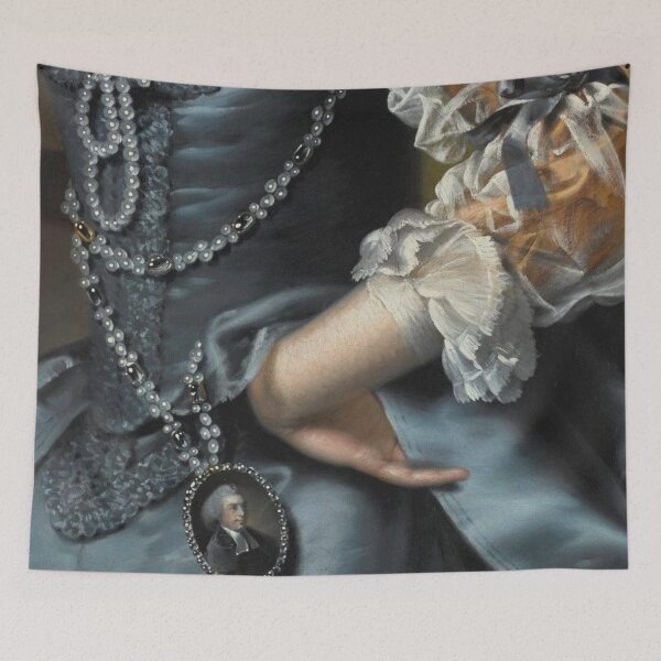 Item preview, Woman in Blue Dress Renaissance Painting  designed and sold by Bellathewilde.