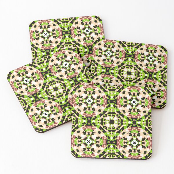 Item preview, Modern Autumn Fall Pink Brown Green Black Geometric Design Pattern designed and sold by PatternPerfect.