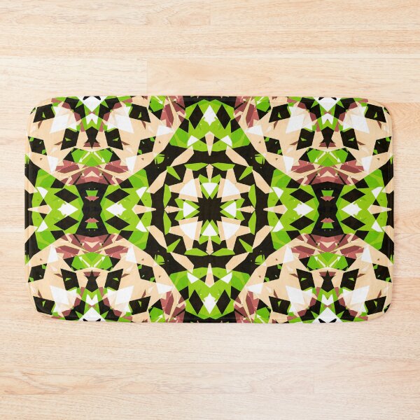 Item preview, Modern Autumn Fall Pink Brown Green Black Geometric Design Pattern designed and sold by PatternPerfect.