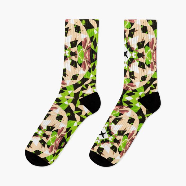 Item preview, Modern Autumn Fall Pink Brown Green Black Geometric Design Pattern designed and sold by PatternPerfect.
