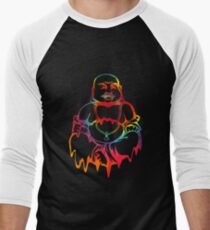 Camiseta ¾ estilo béisbol Melting Tie-Dye Buddha