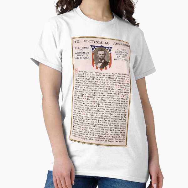 Item preview, The Gettysburg Address Delivered by Abraham Lincoln Nov. 19 1863 designed and sold by allhistory.