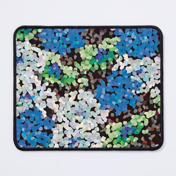 Item preview, Diseño floral de cristal en azul y verde agua designed and sold by Yolanda Designs.