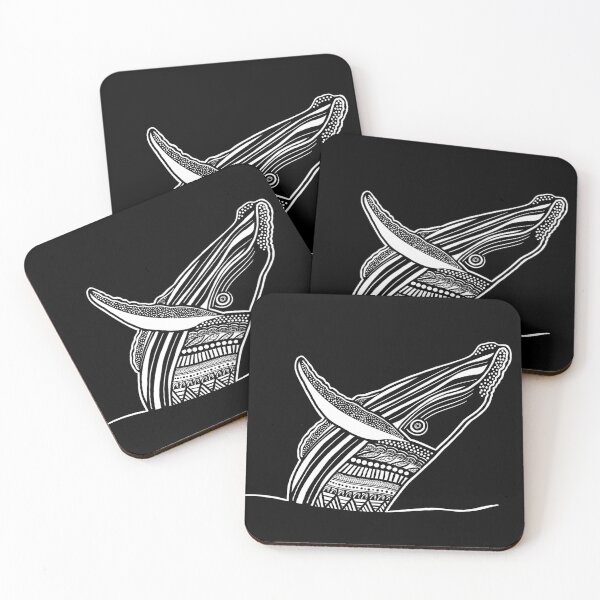 Item preview, "Southern Humpback Whale" | Black and White designed and sold by LiseHoltArt.