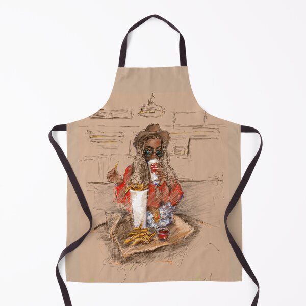 Item preview, Young Woman Eating in Five Guys designed and sold by Sukhasyan.